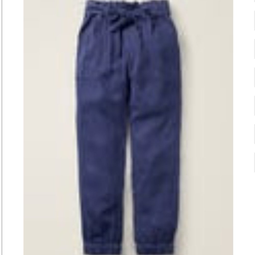 Boden Tie-waist Pants – College Navy, Size 12